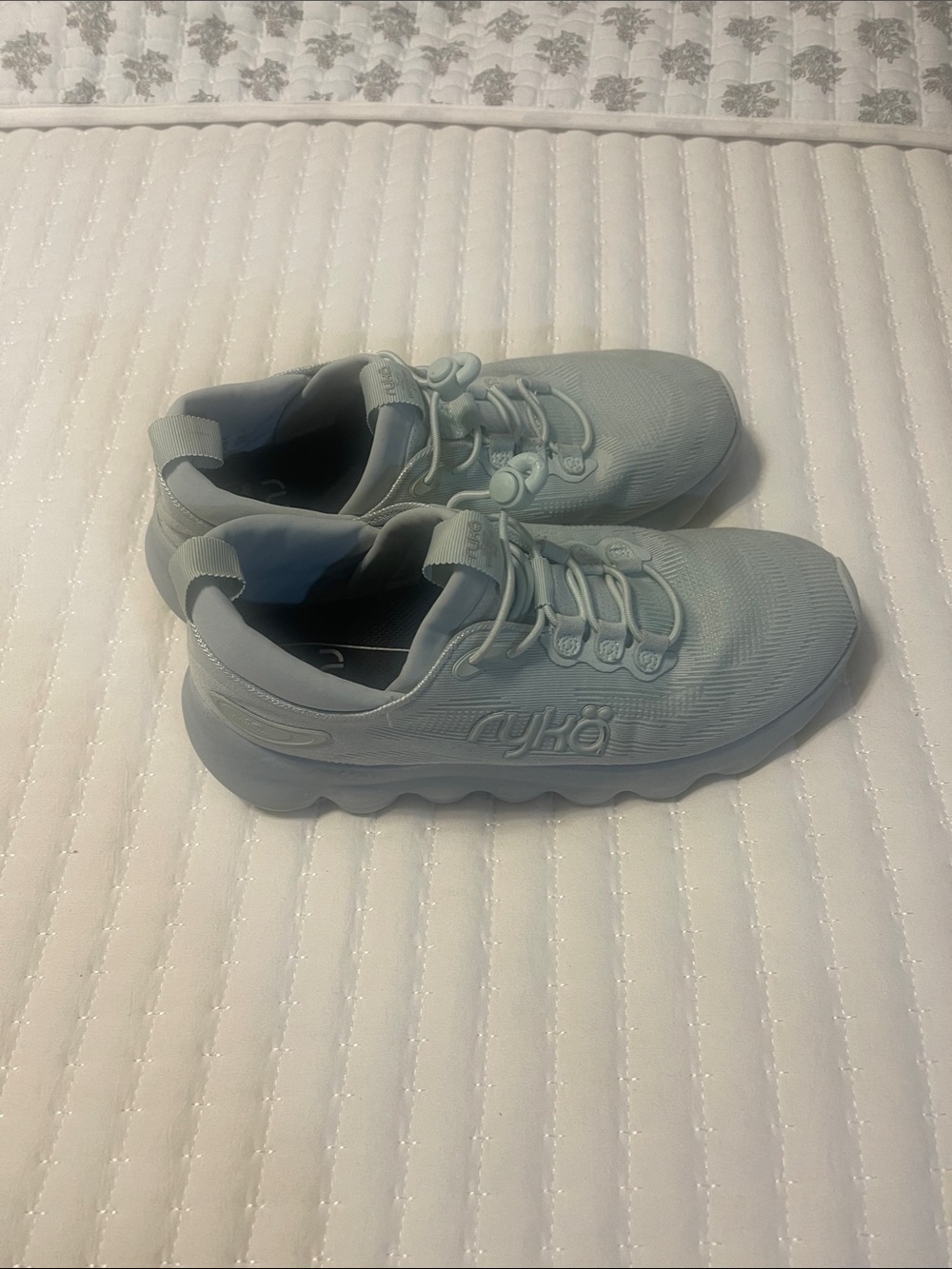 Ryka Women's Light Blue Slip-On Athletic Sneakers